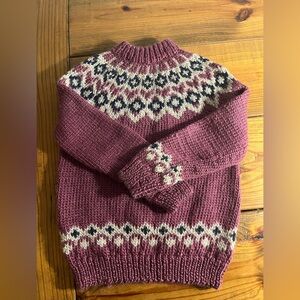 Hand knit vintage sweater